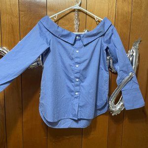 Club Monaco Off-shoulder Blouse Top Size 0